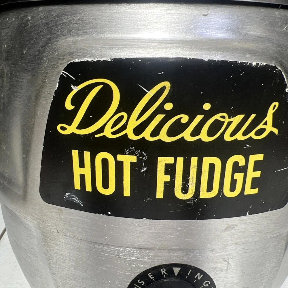 Vintage HELMCO'S Hot Fudge Chocolate Warmer Working
